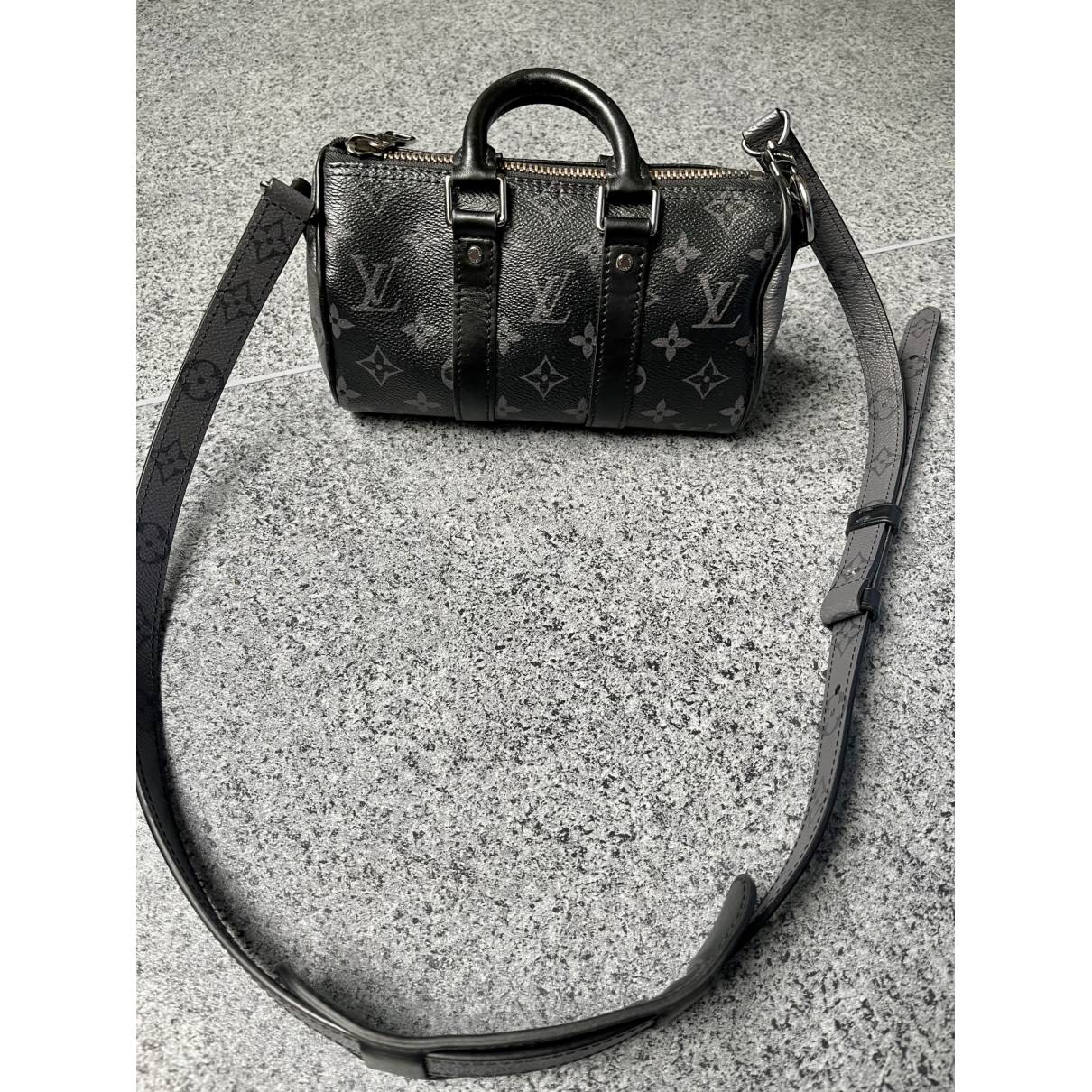 Keepall xs cloth bag Louis Vuitton Black in Cloth - 32150899
