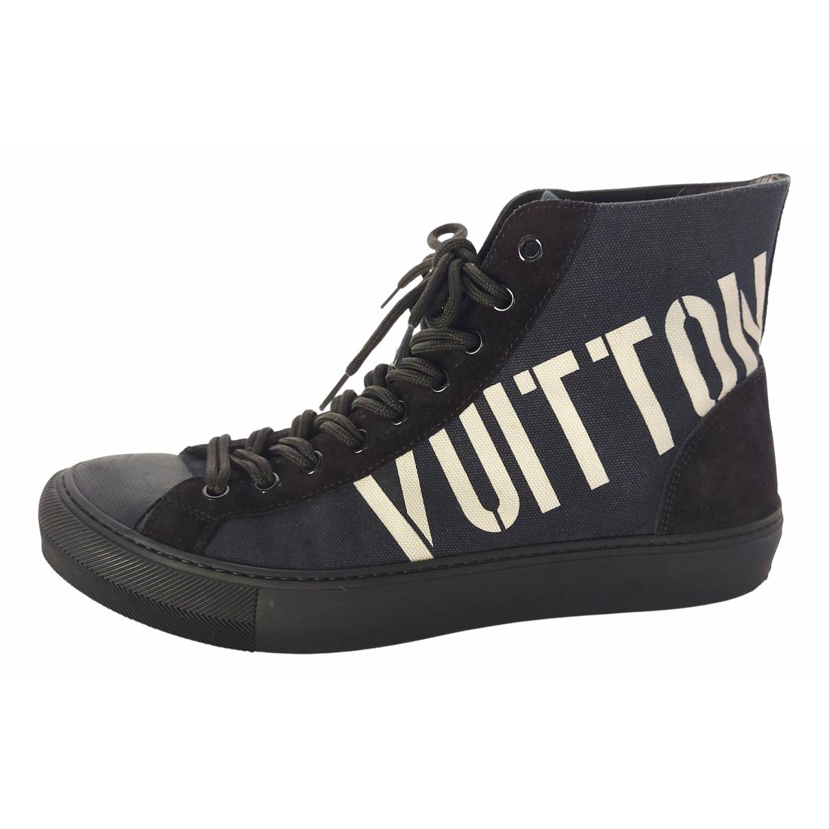 Tattoo cloth high trainers Louis Vuitton Black size 6 UK in Cloth