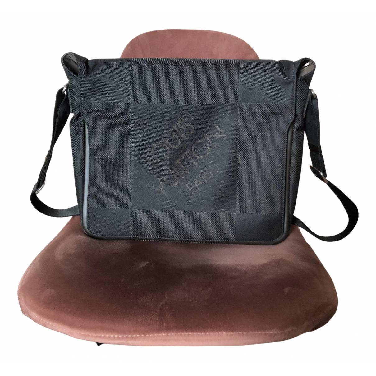 Terre damier geant messenger cloth satchel Louis Vuitton Black in Cloth -  34834834