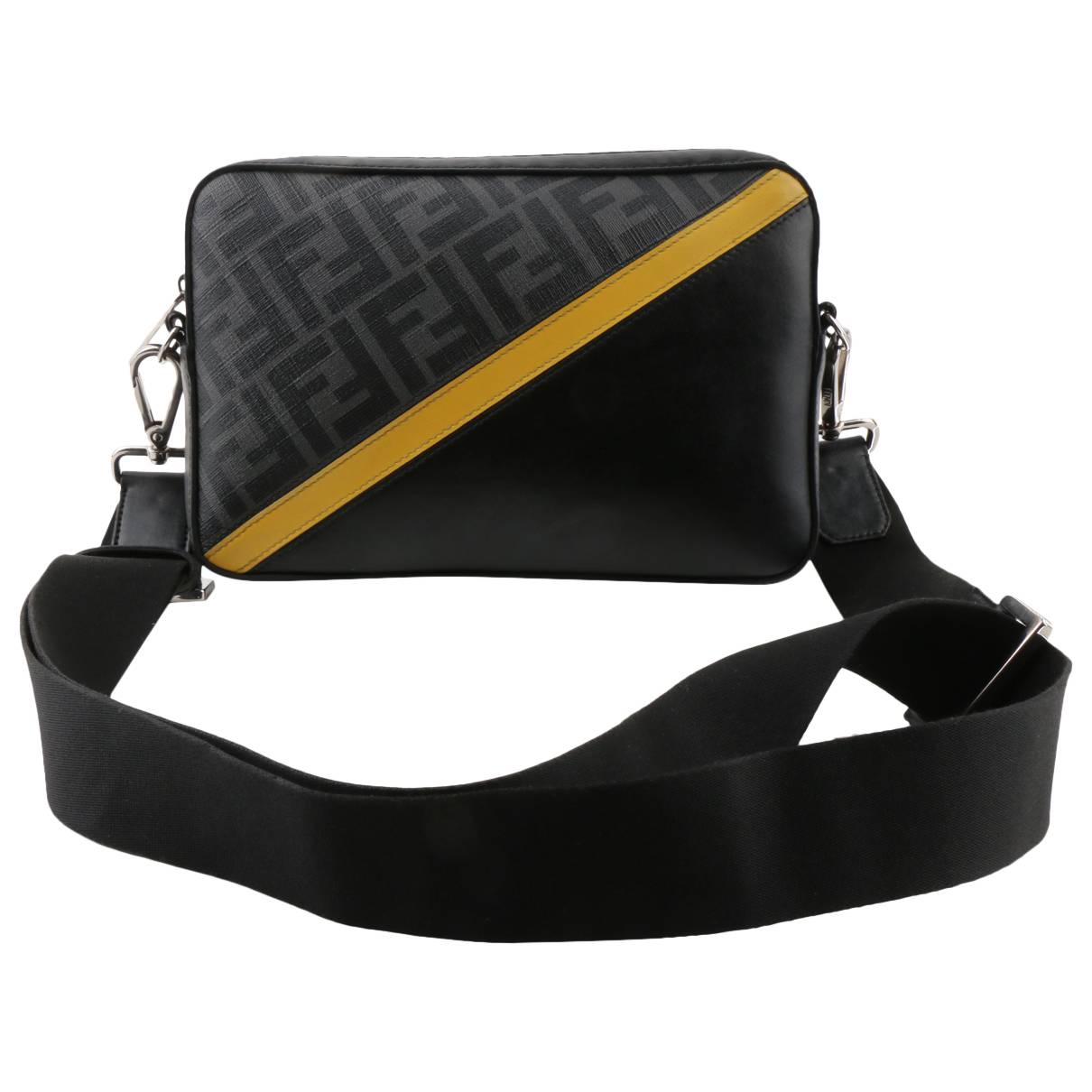 Leather Crossbody Bag in Black - Fendi