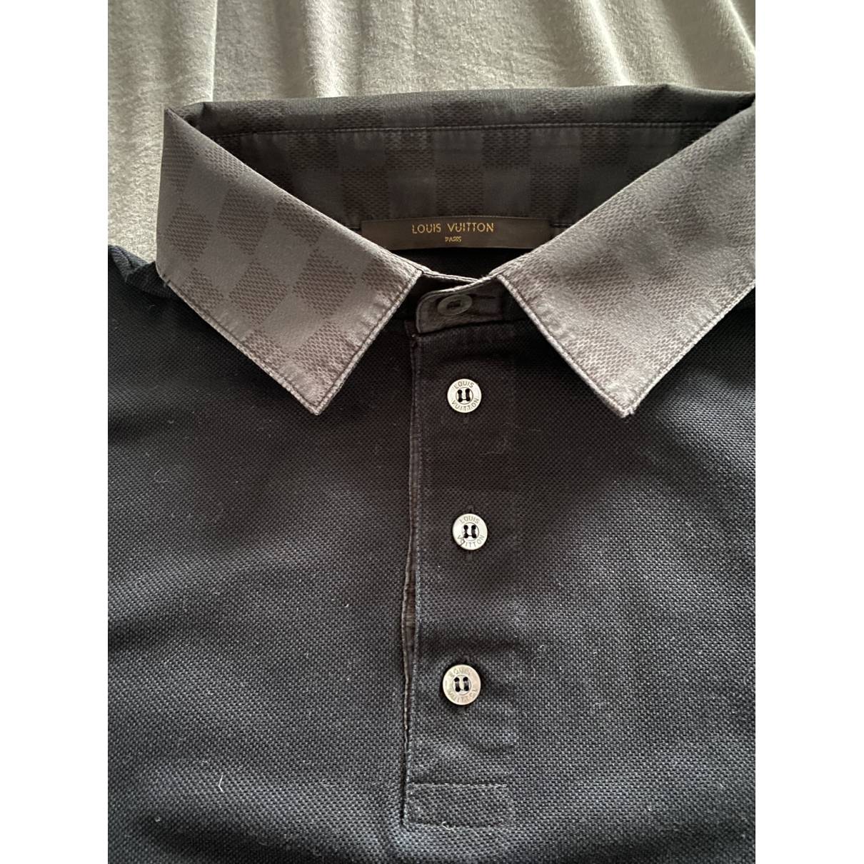 Polo shirt Louis Vuitton Black size S International in Cotton