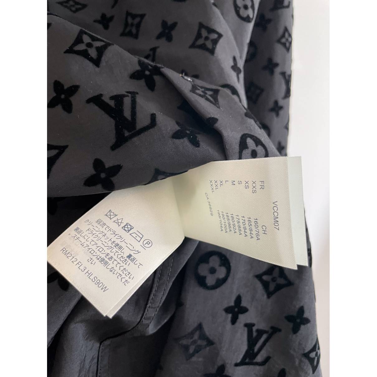 (QC) Louis Vuitton LV Flocked Monogram Classic Shirt by Made By