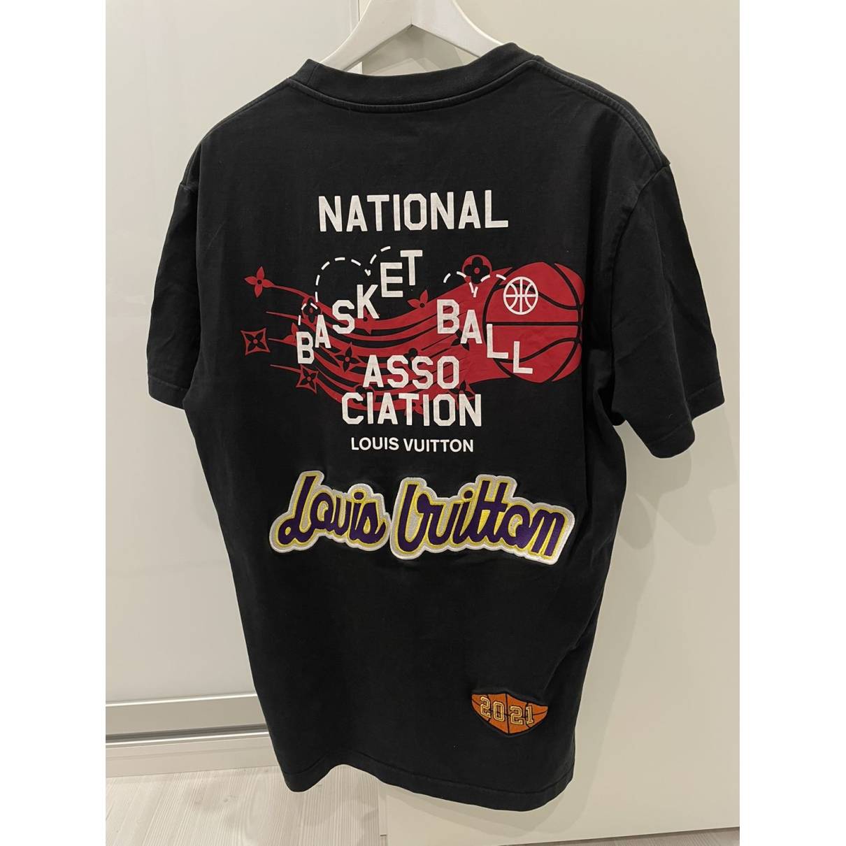 T-shirt Louis Vuitton X NBA Black size S International in Cotton