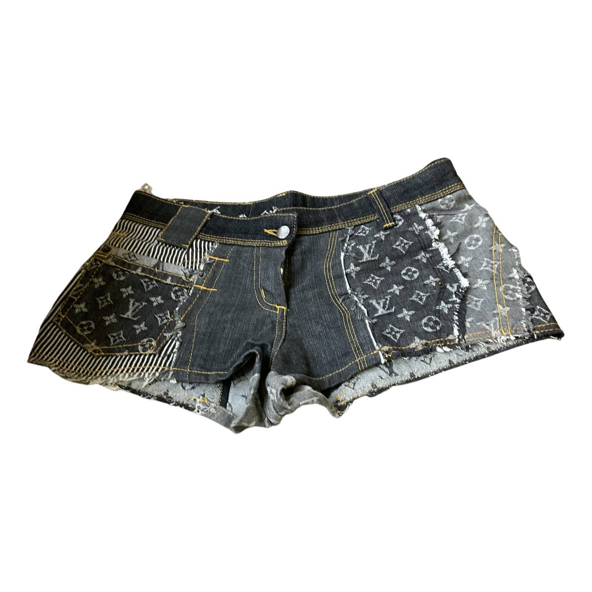 Shorts Louis Vuitton Black size 38 FR in Denim - Jeans - 33969821
