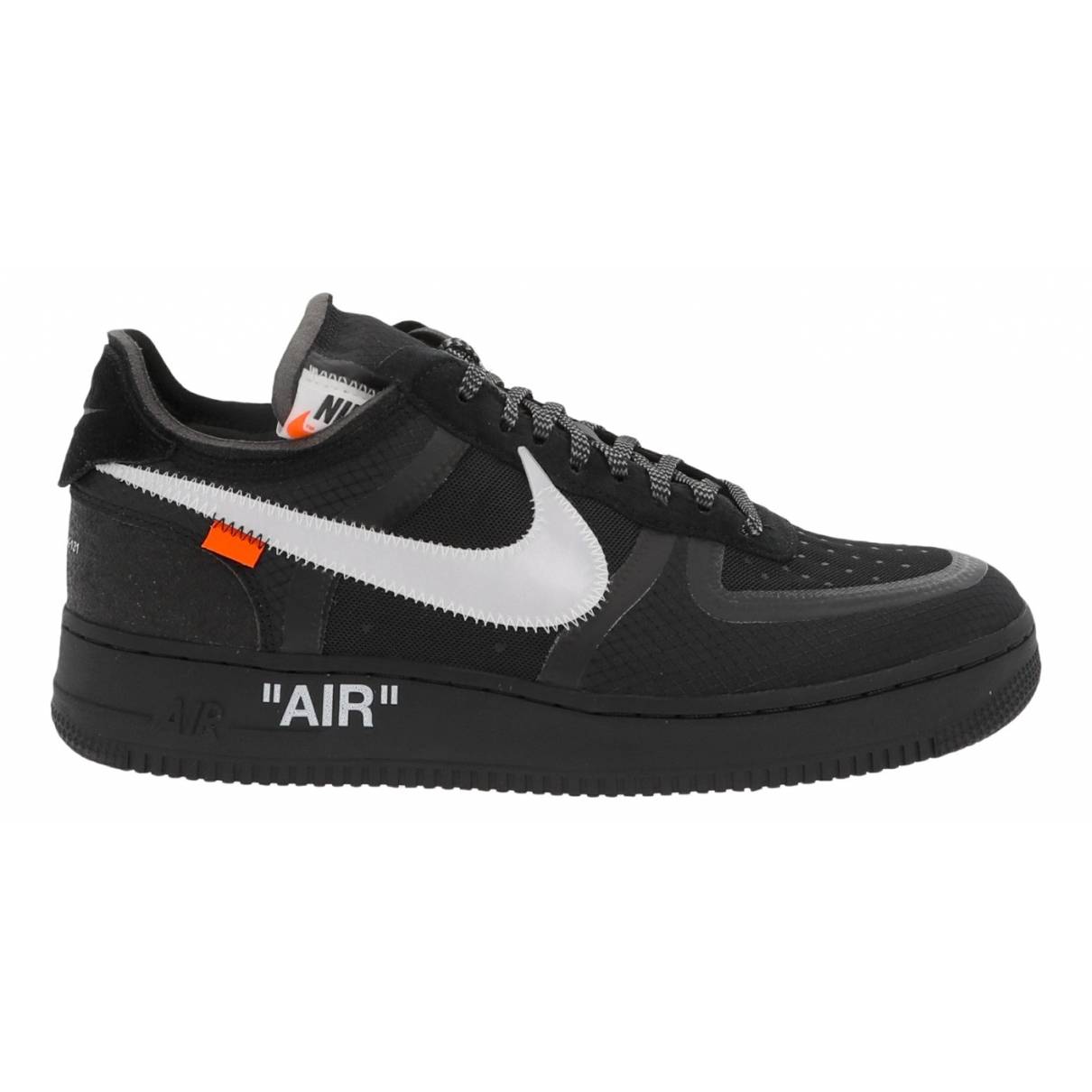Air force 1 leather low trainers Nike x Off-White Black size 10 US in  Leather - 19595316