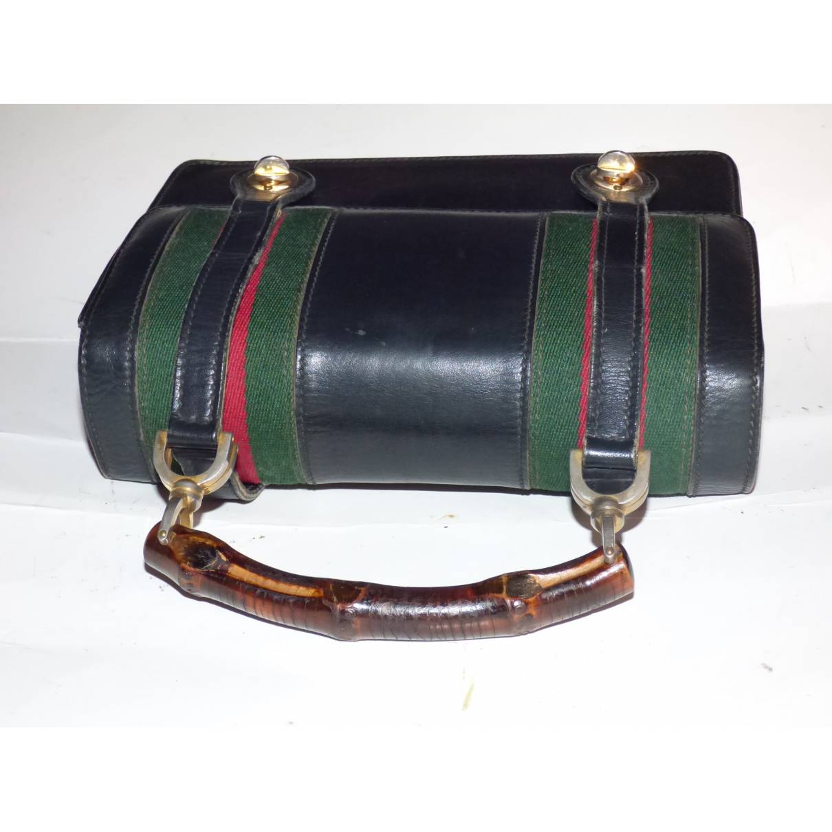 Gucci, Bags, Vintage Gucci Lunchbox Bag With Bamboo Handle
