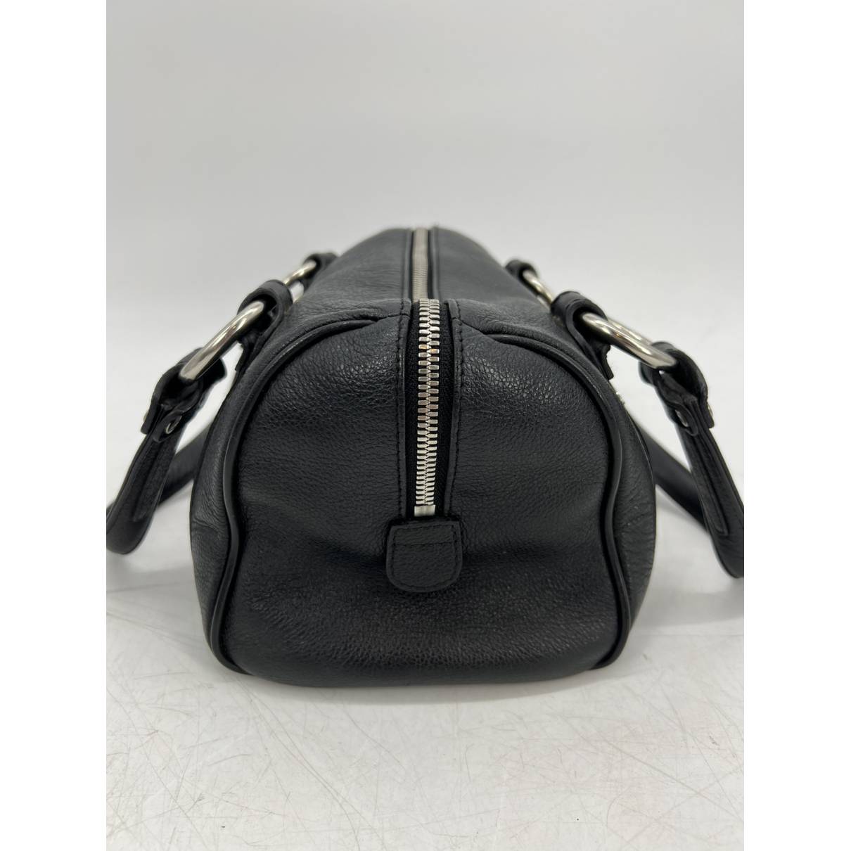 Boston leather bowling bag MCM Black in Leather - 31171576