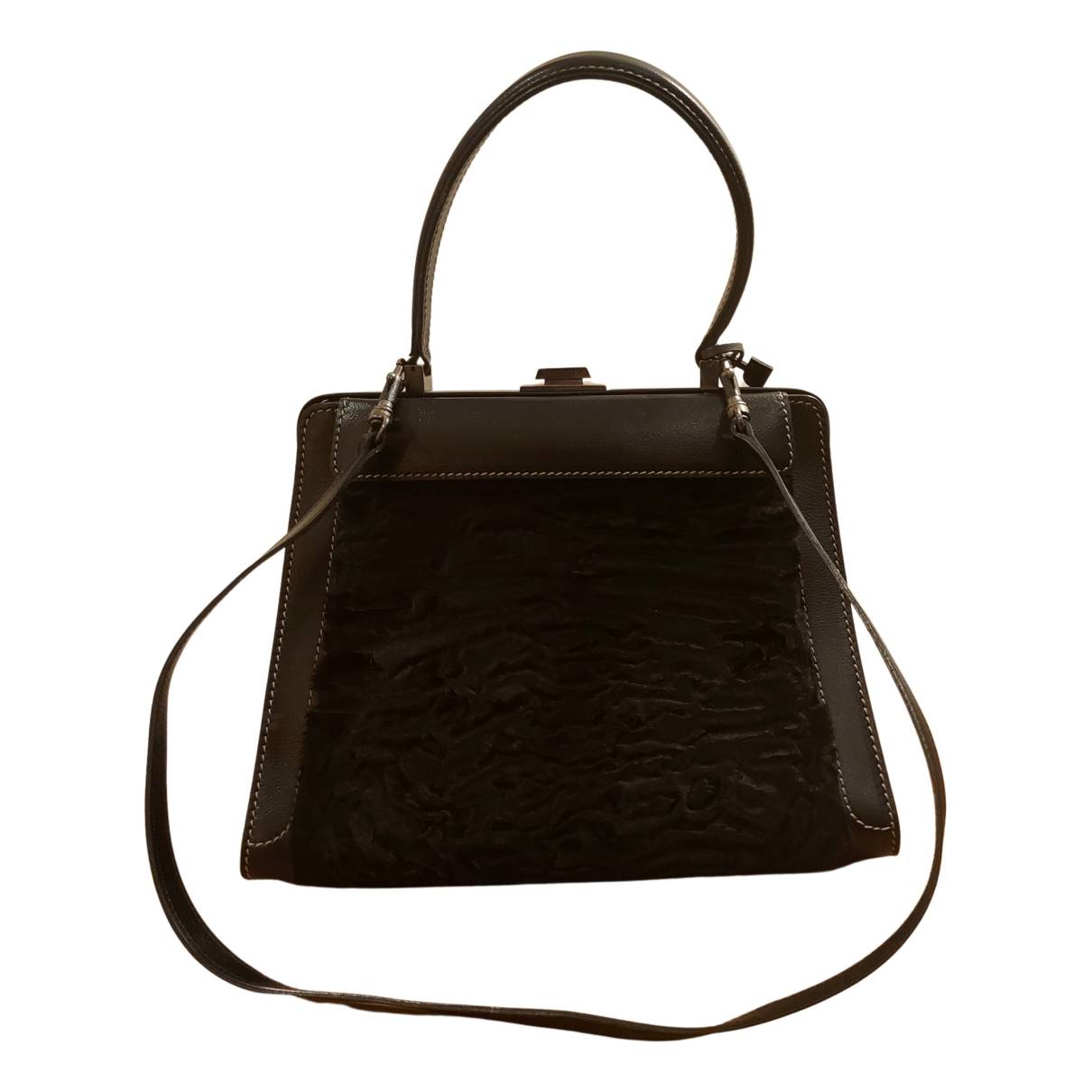 Delvaux Black Taurillon Crispé Leather Brillant Besace Shoulder Bag at  1stDibs