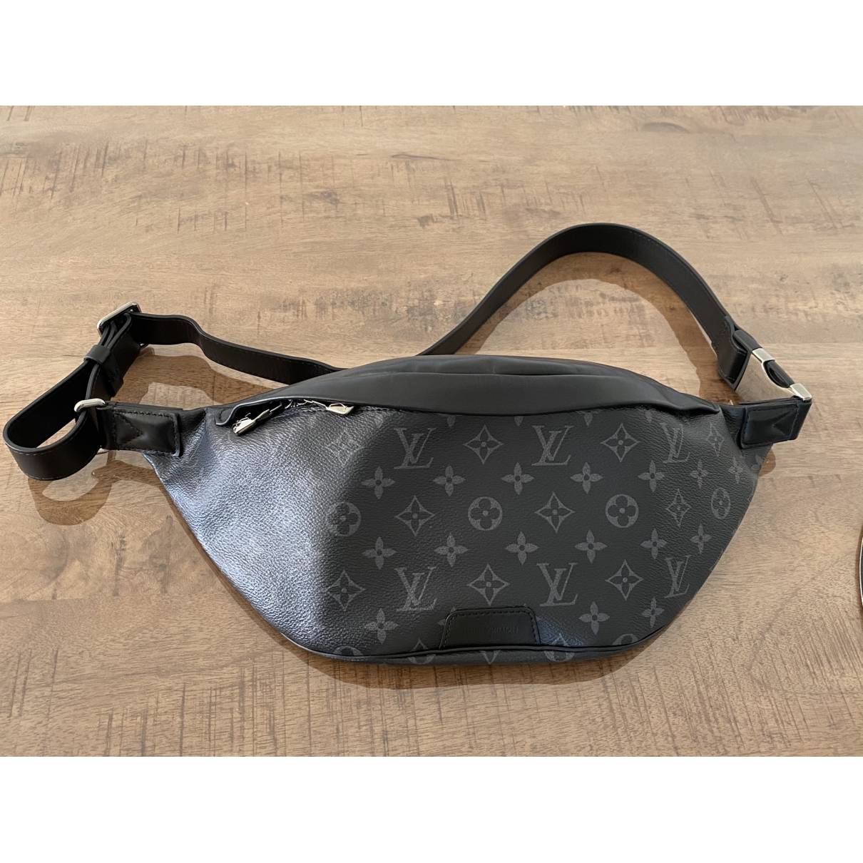 Louis Vuitton Discovery Bumbag Monogram Eclipse Gaston Label Savane Yellow  in Coated Canvas/Cowhide Leather with Silver-tone - US