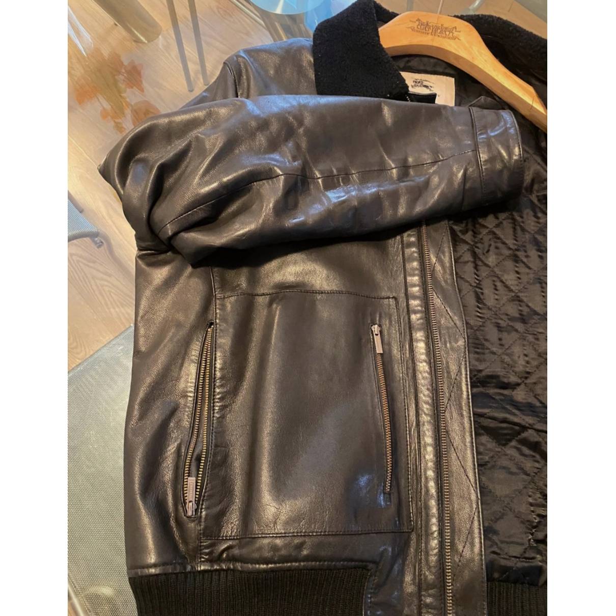 Leather jacket Burberry