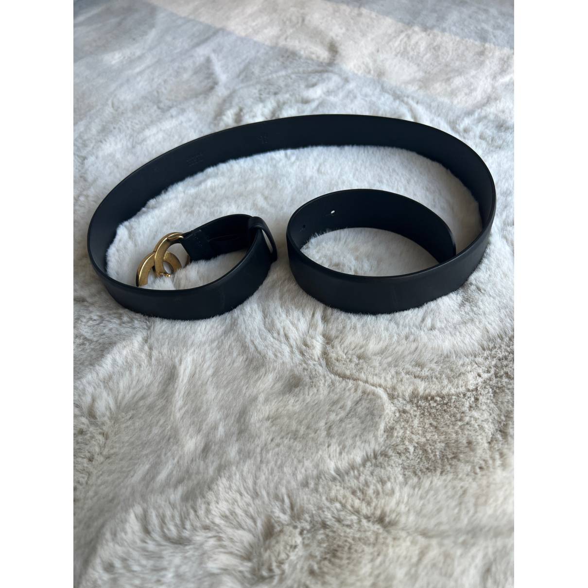 Leather belt Chanel Black size 90 cm in Leather - 34200164
