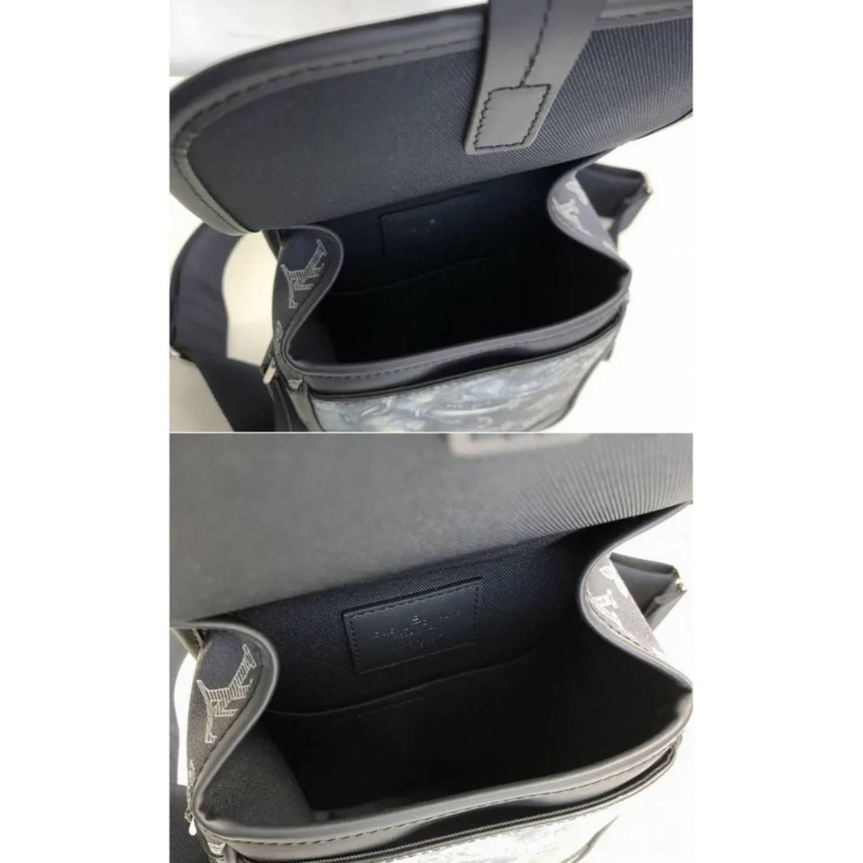 Chapman brothers lion messenger leather satchel Louis Vuitton Black in  Leather - 25359610