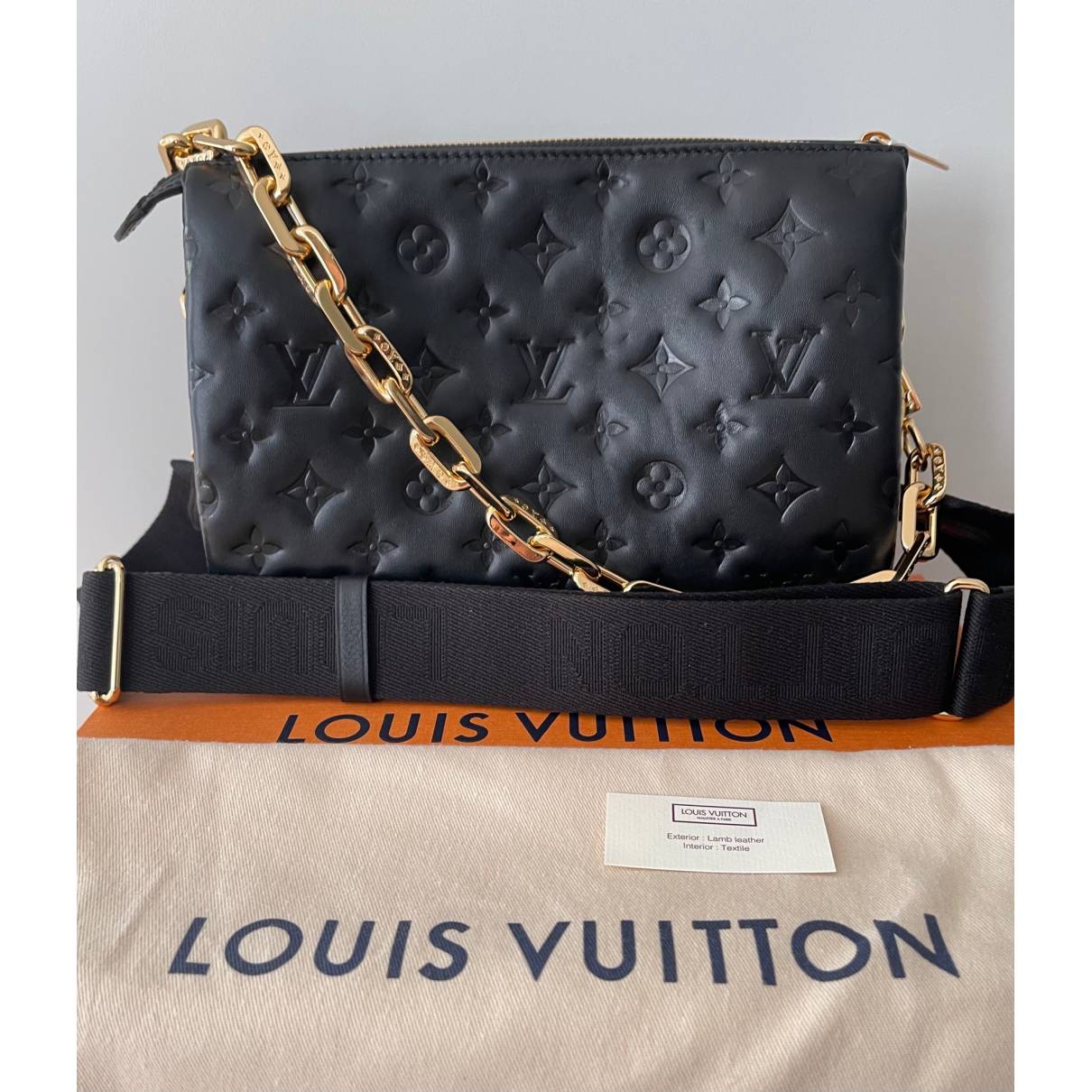Louis Vuitton - Authenticated Coussin Handbag - Leather Black for Women, Very Good Condition