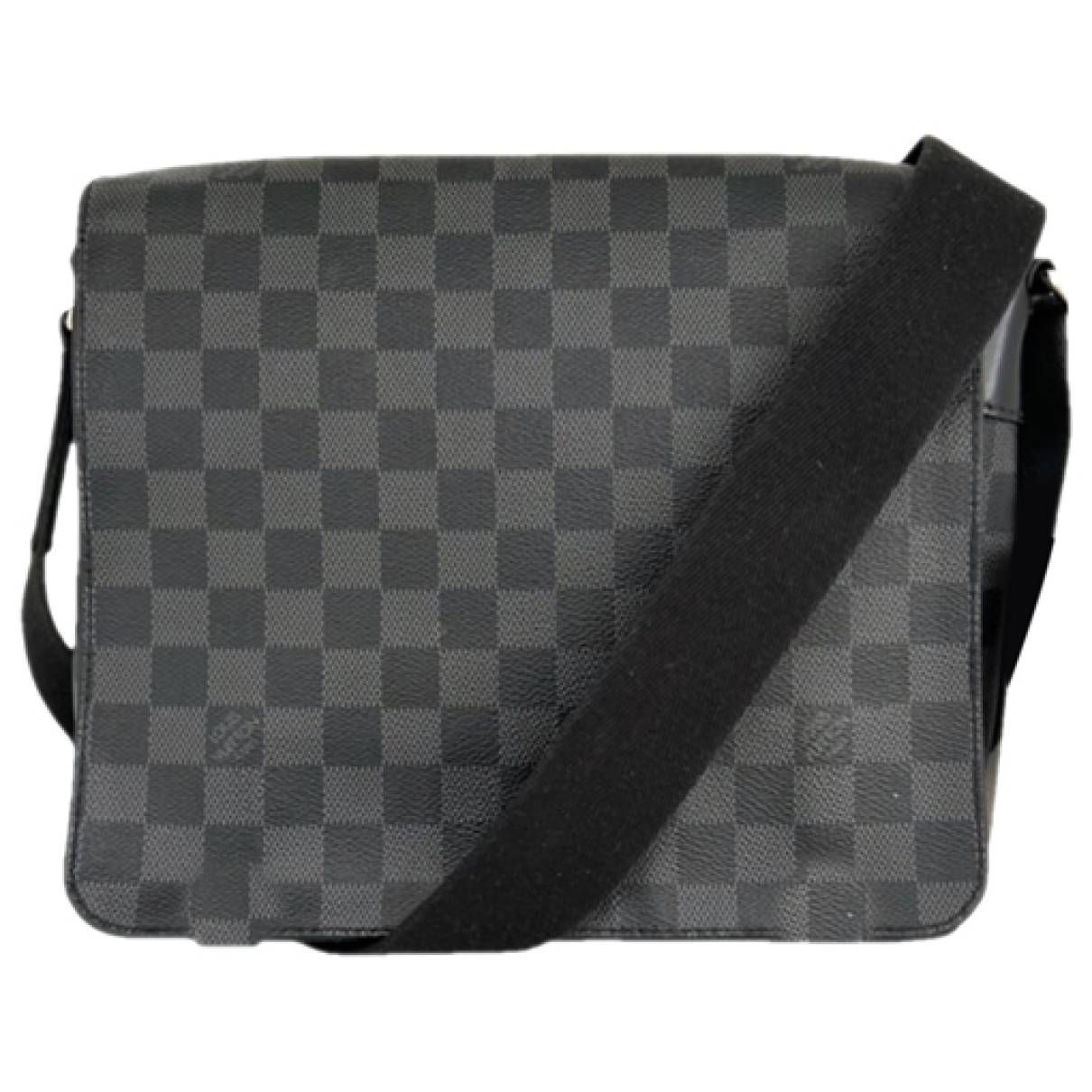 Louis Vuitton, Bags, Louis Vuitton District Mm Damier Graphite Messenger  Bag Black