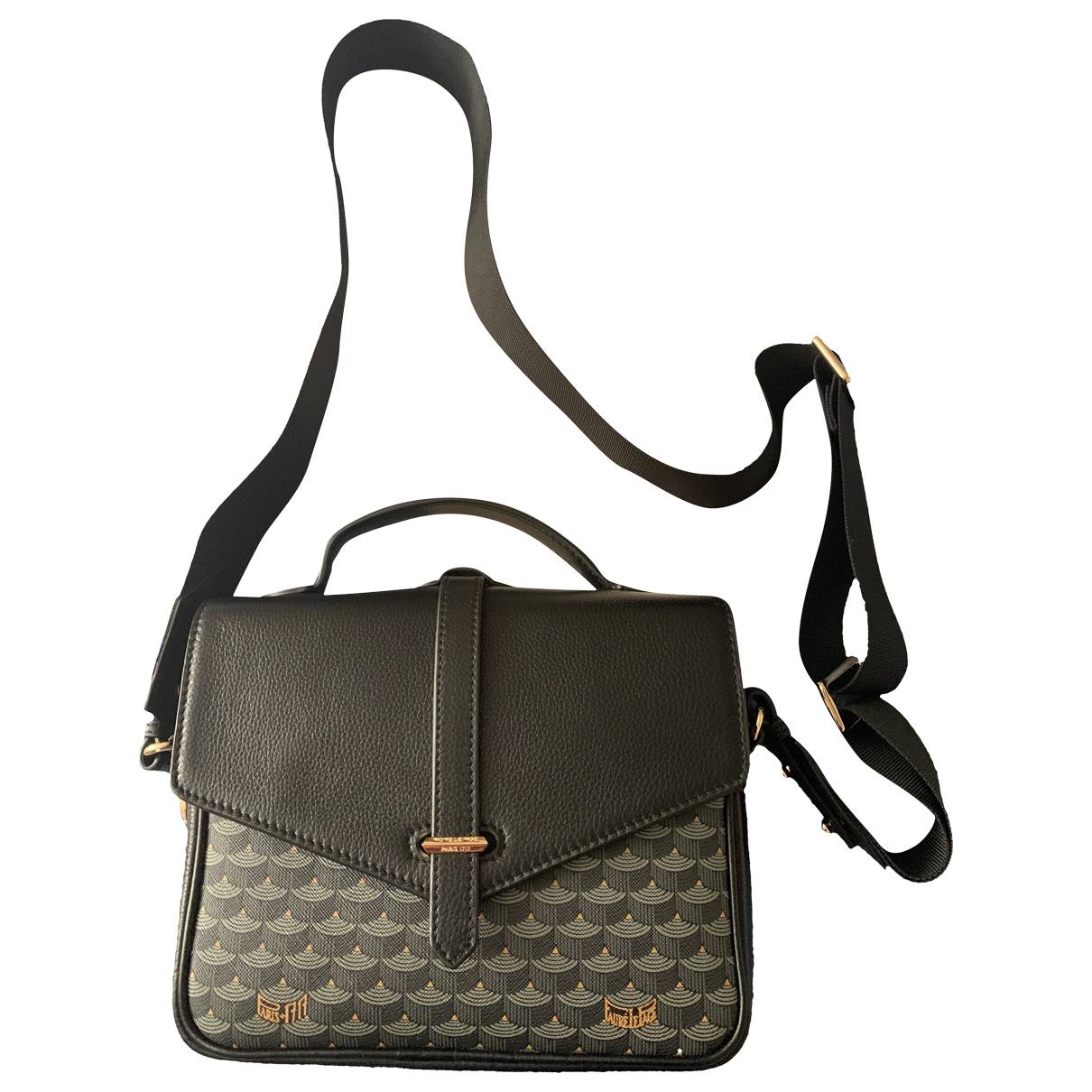 Leather handbag Fauré Le Page Black in Leather - 36586003