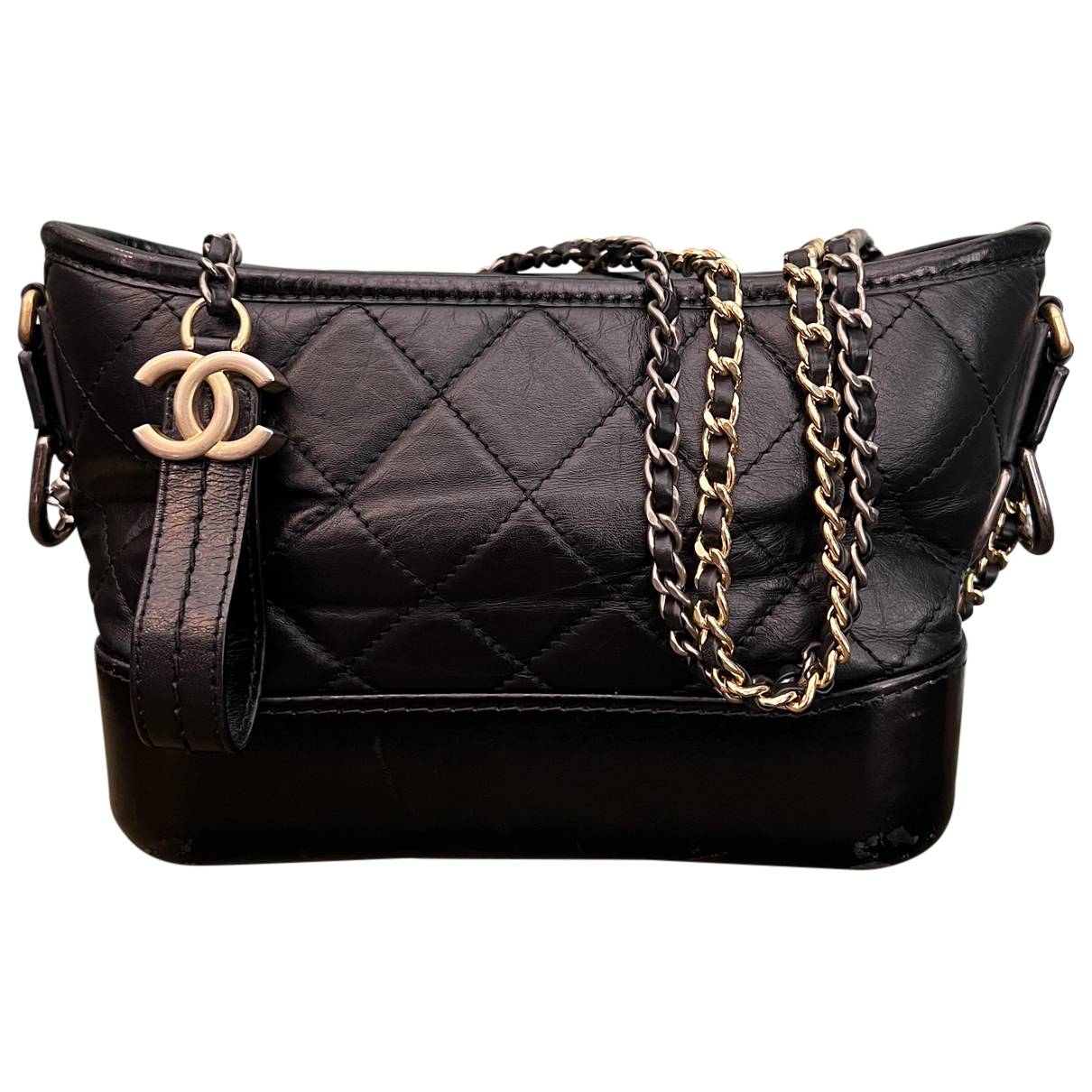 Gabrielle leather crossbody bag Chanel Black in Leather - 26353085