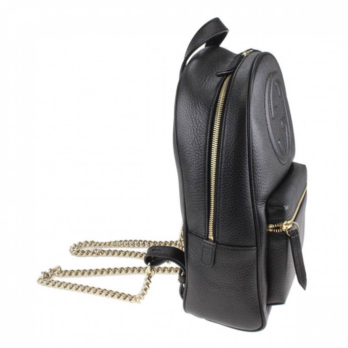 gucci backpack black leather