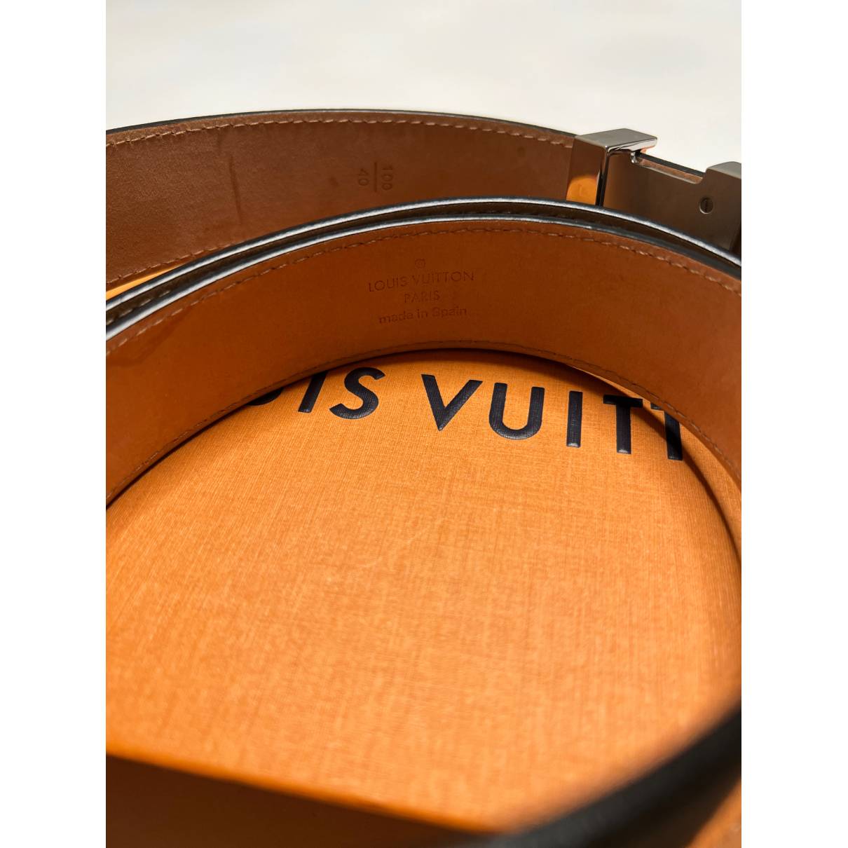Louis Vuitton Epi Leather LV Initiales Belt - Size 40 / 100 (SHF