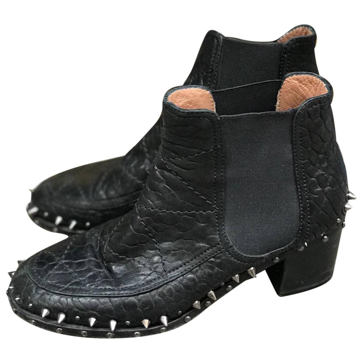 Leather ankle boots Laurence Dacade
