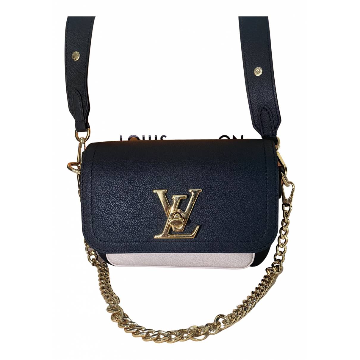 Lockme tender leather handbag Louis Vuitton Black in Leather - 25023275