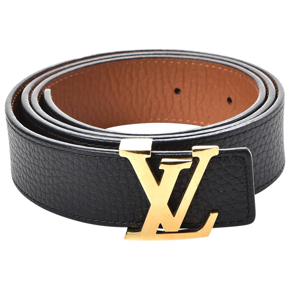 AUTH LOUIS VUITTON INITIALS RED EPI LEATHER BELT SIZE 75/30 NEW 40
