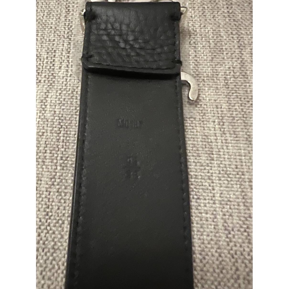 Shape leather belt Louis Vuitton Black size 95 cm in Leather - 23062255