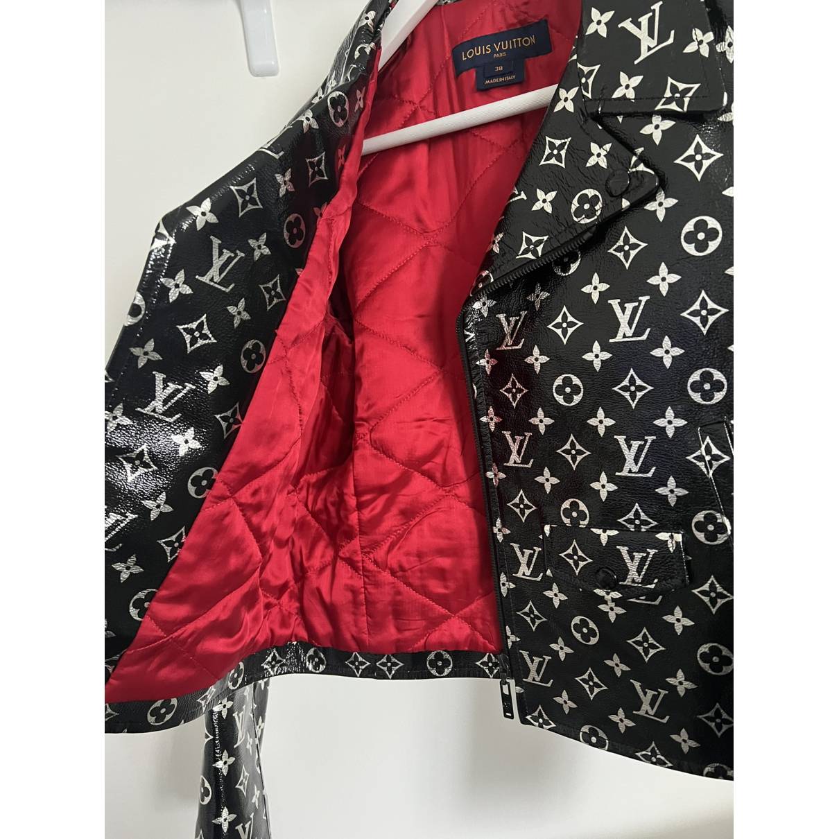 Louis Vuitton - Authenticated Jacket - Leather Black for Women, Never Worn