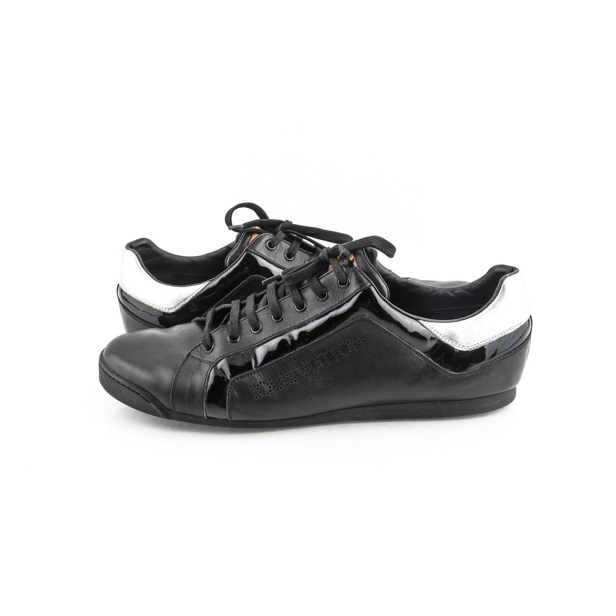 Leather trainers Louis Vuitton Black size 11 US in Leather - 27474897