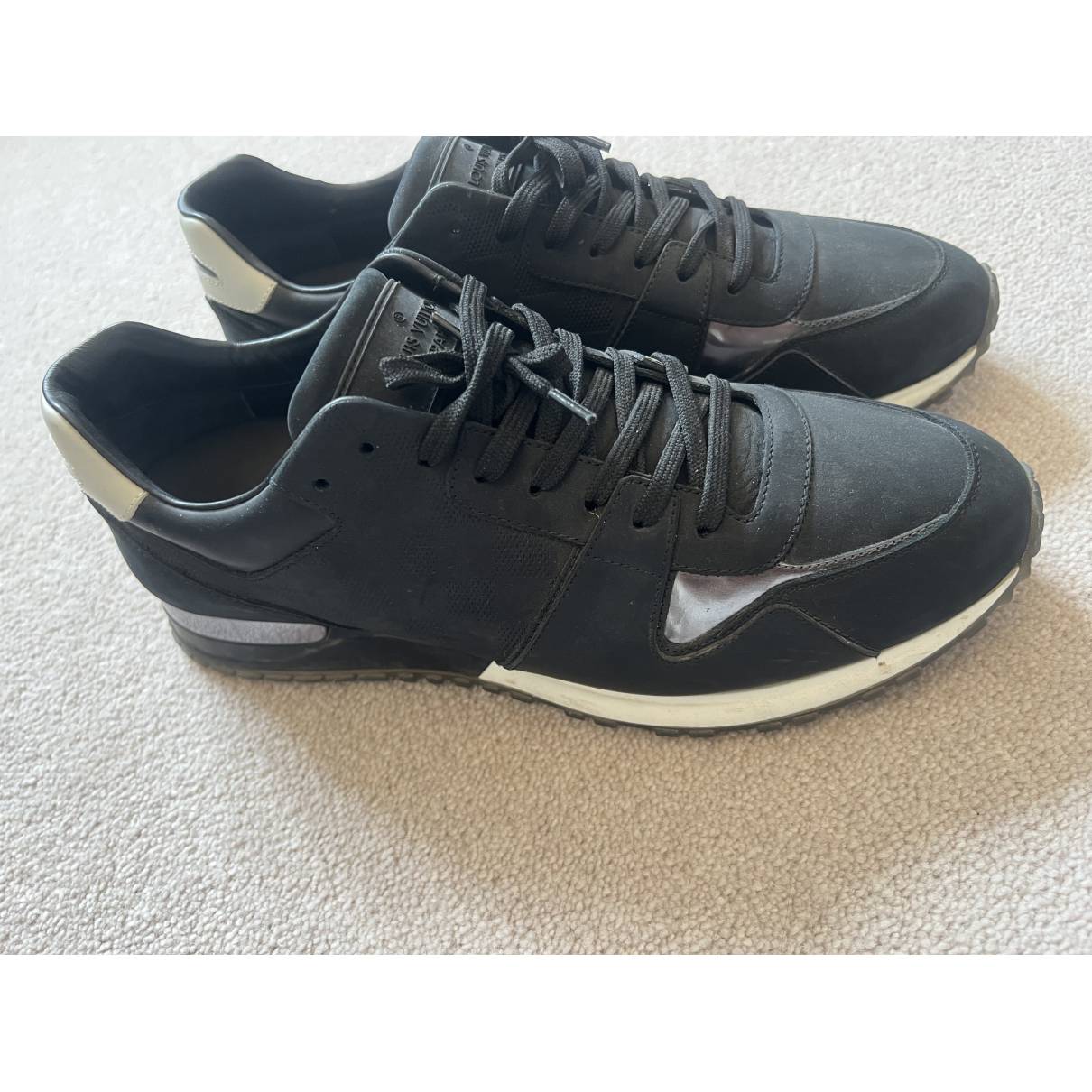 Louis Vuitton - Authenticated LV Runner Active Trainer - Leather Black Plain for Men, Very Good Condition