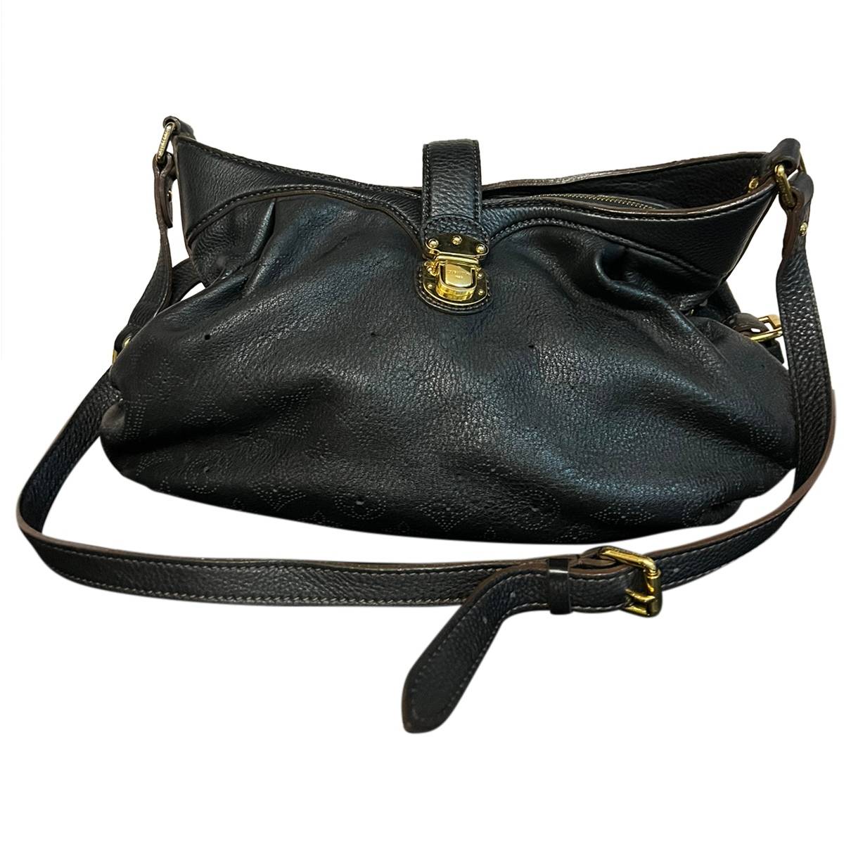 Black Louis Vuitton Monogram Mahina XS Shoulder Bag