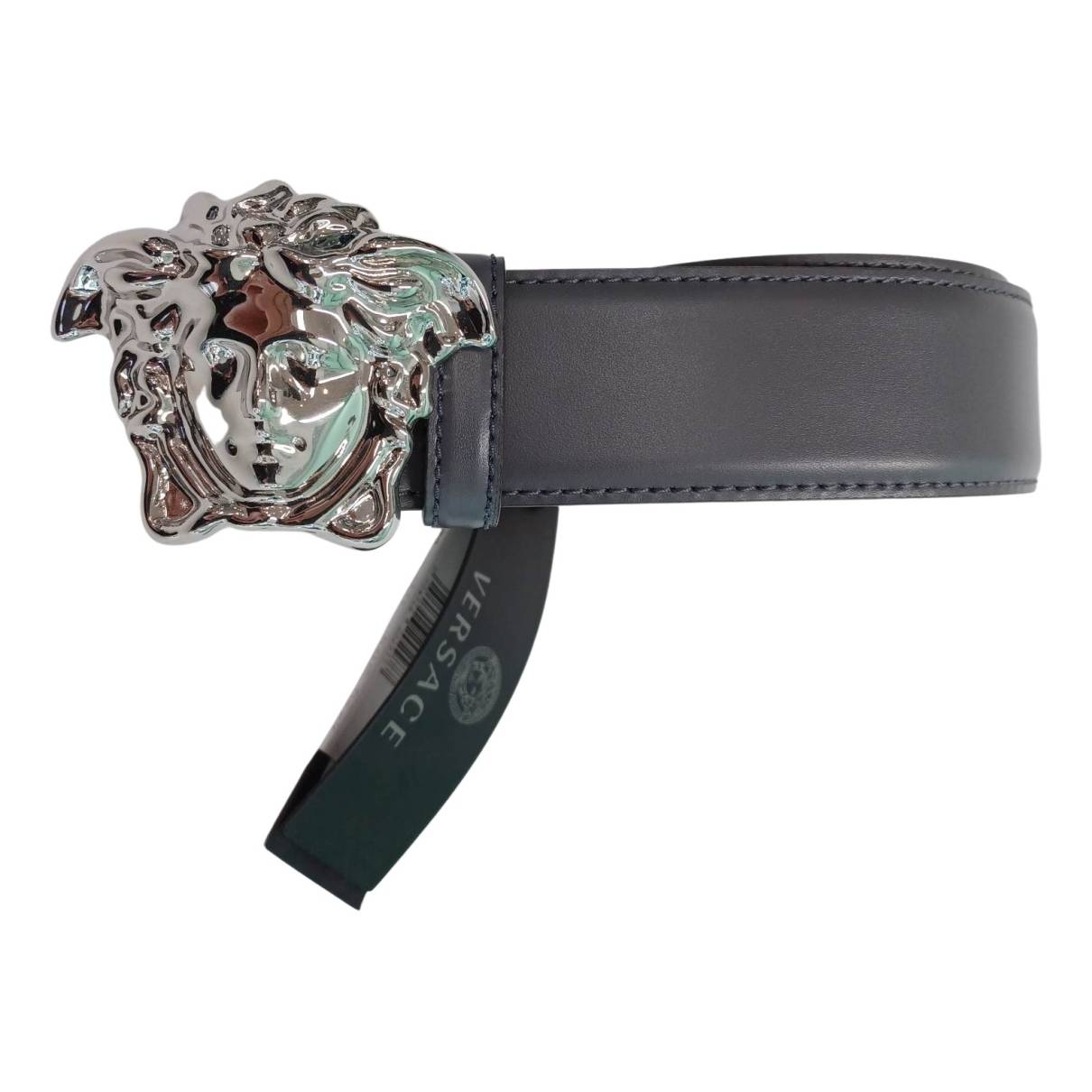 Medusa leather belt Versace Black size 100 cm in Leather - 29323631