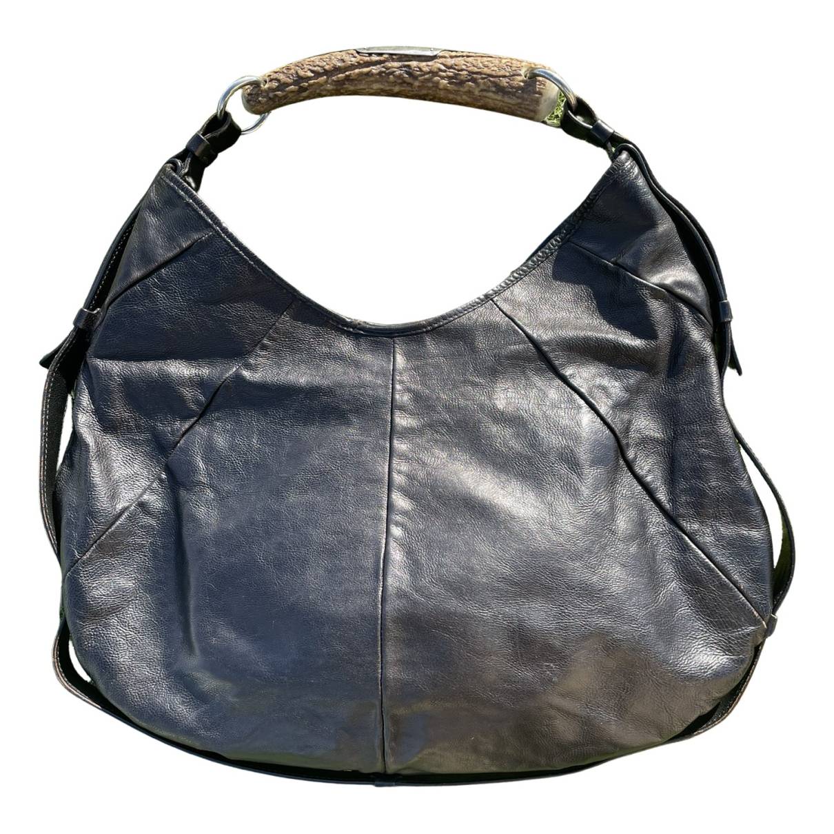 Mombasa leather handbag Yves Saint Laurent Black in Leather - 30133406