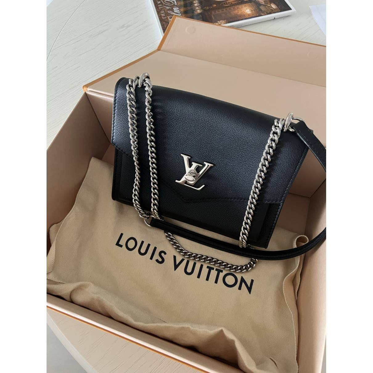Louis Vuitton  Crossbody Mylockme M51418 Bb Noir / Black Calfskin