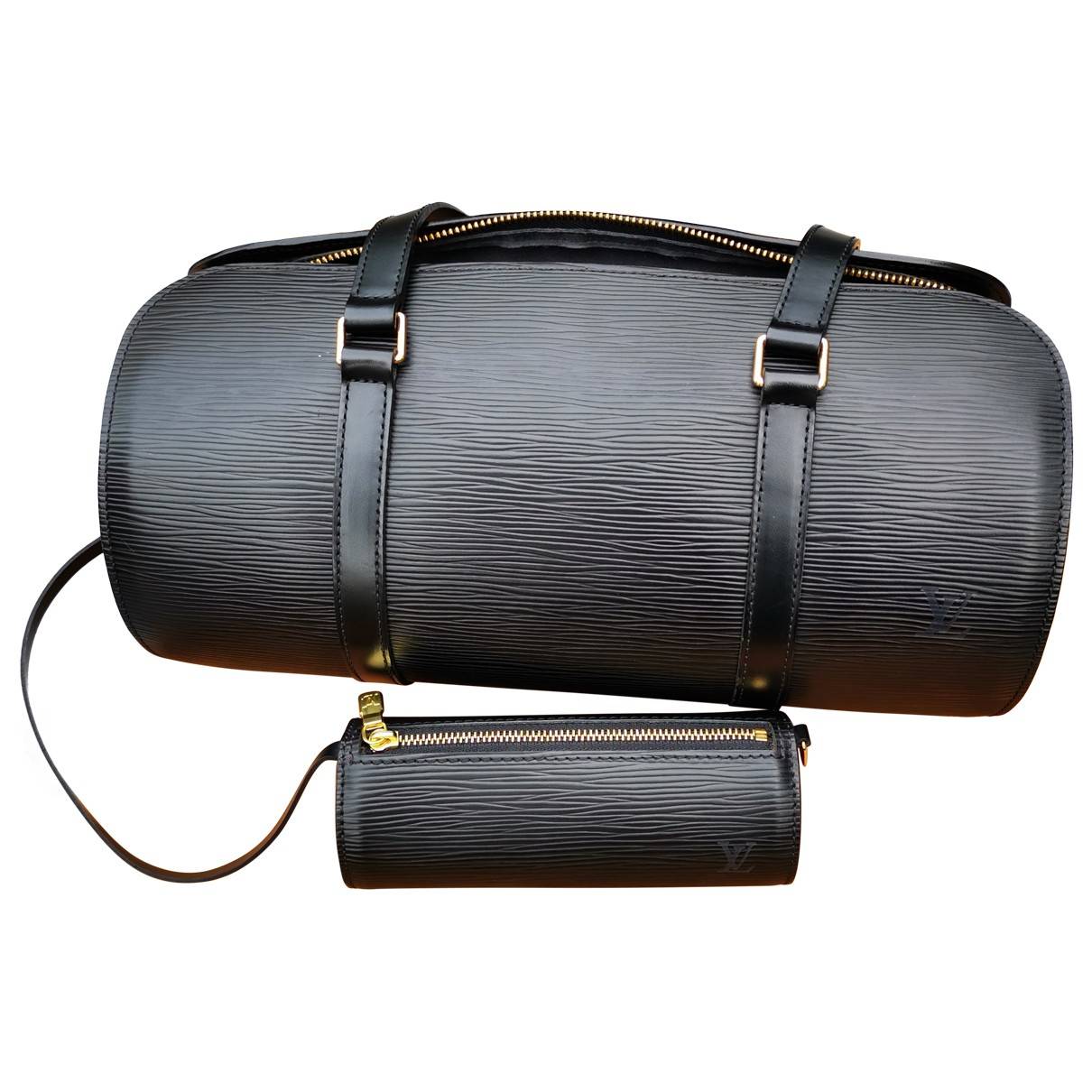 Papillon leather handbag Louis Vuitton Black in Leather - 31747091