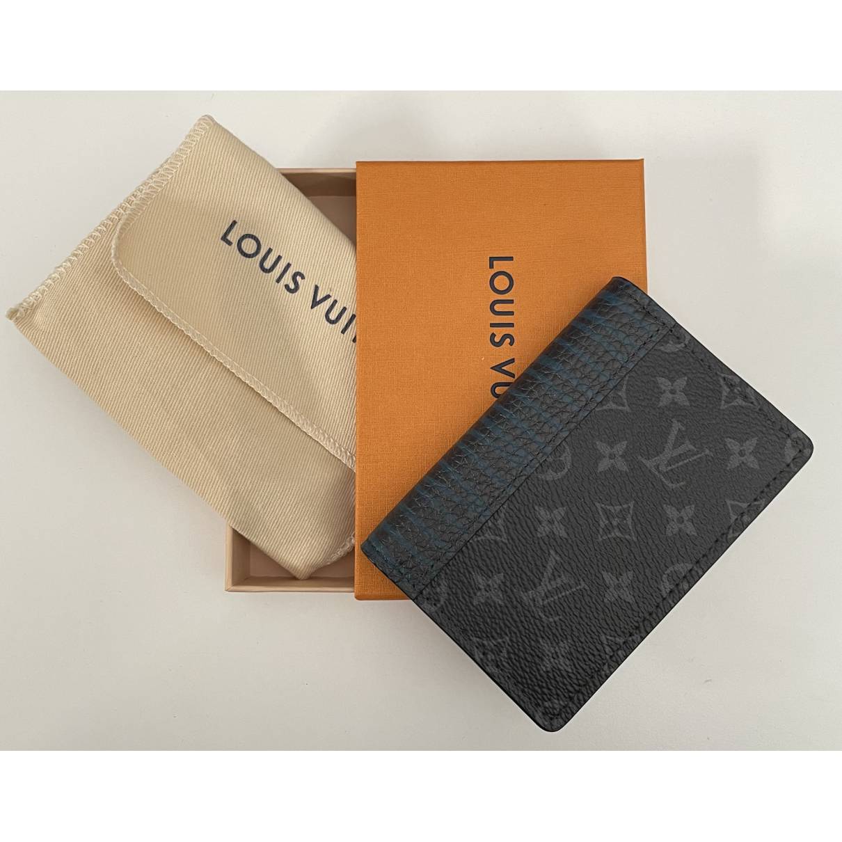 Louis Vuitton Authenticated Pocket Organizer Clutch Bag