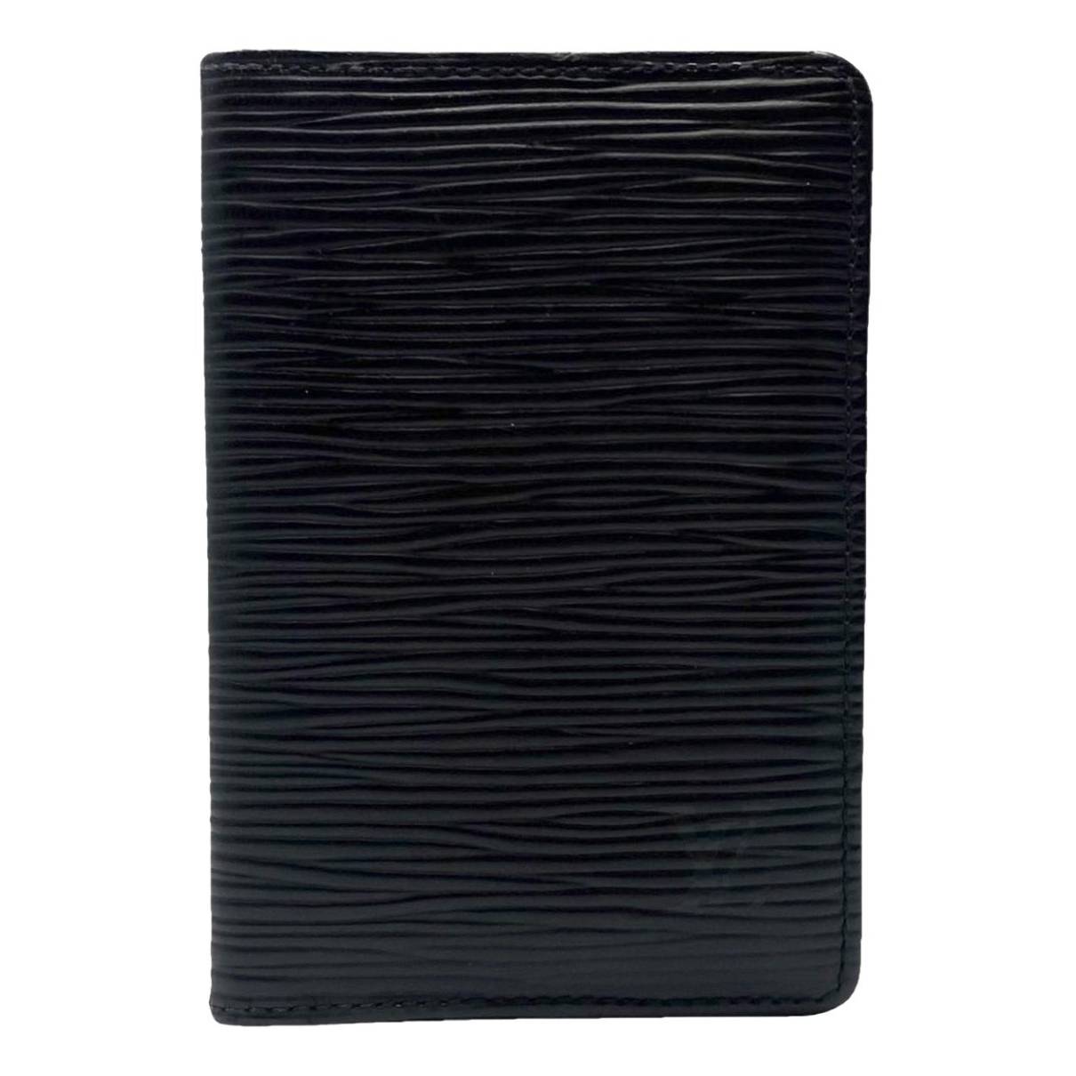 Louis vuitton pocket organizer/Card Holder in Black Epi Leather