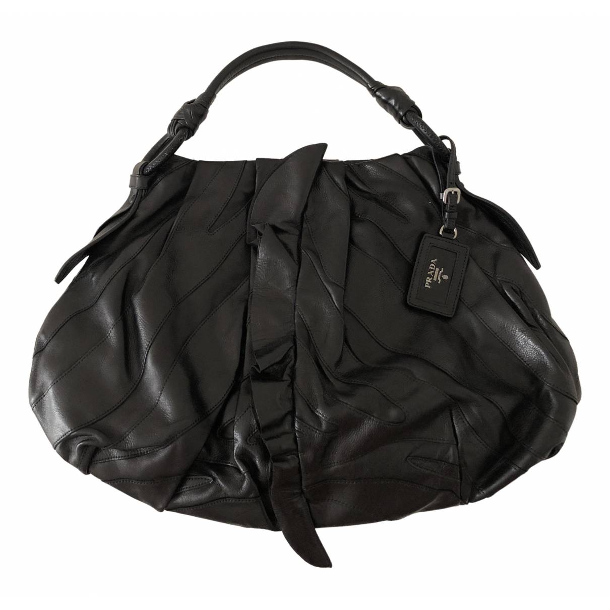 Leather handbag Prada Black in Leather - 16748342