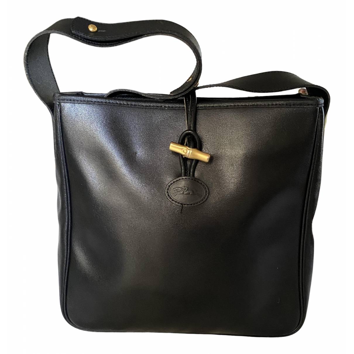 Roseau leather bag Longchamp Black in Leather - 23262014