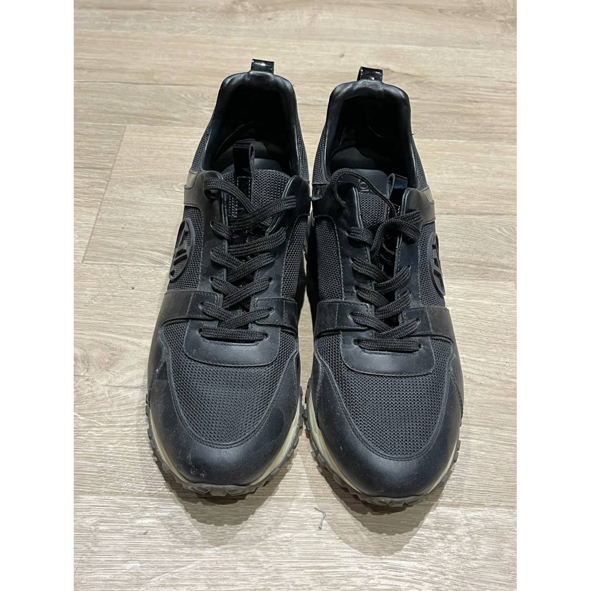 Louis Vuitton - Authenticated Run Away Trainer - Leather Black Plain For Woman, Very Good condition