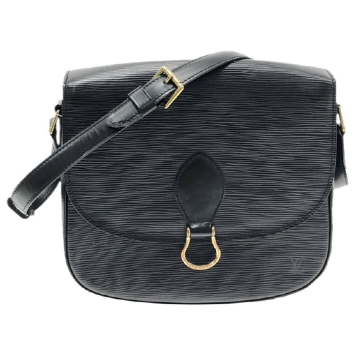 Louis-Vuitton-Epi-Saint-Cloud-Shoulder-Bag-Black-Noir-M52192