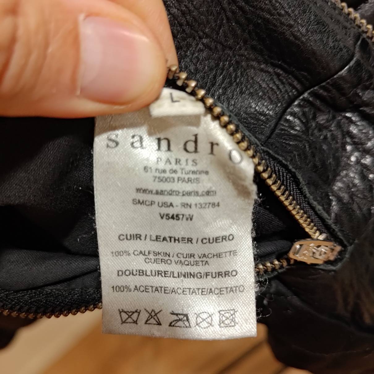 Leather vest Sandro