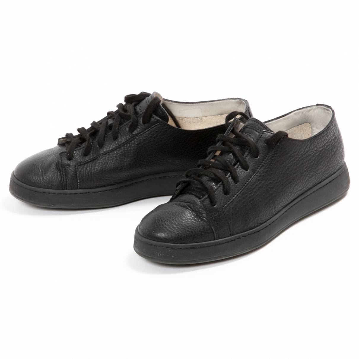 Santoni Leather low trainers for sale