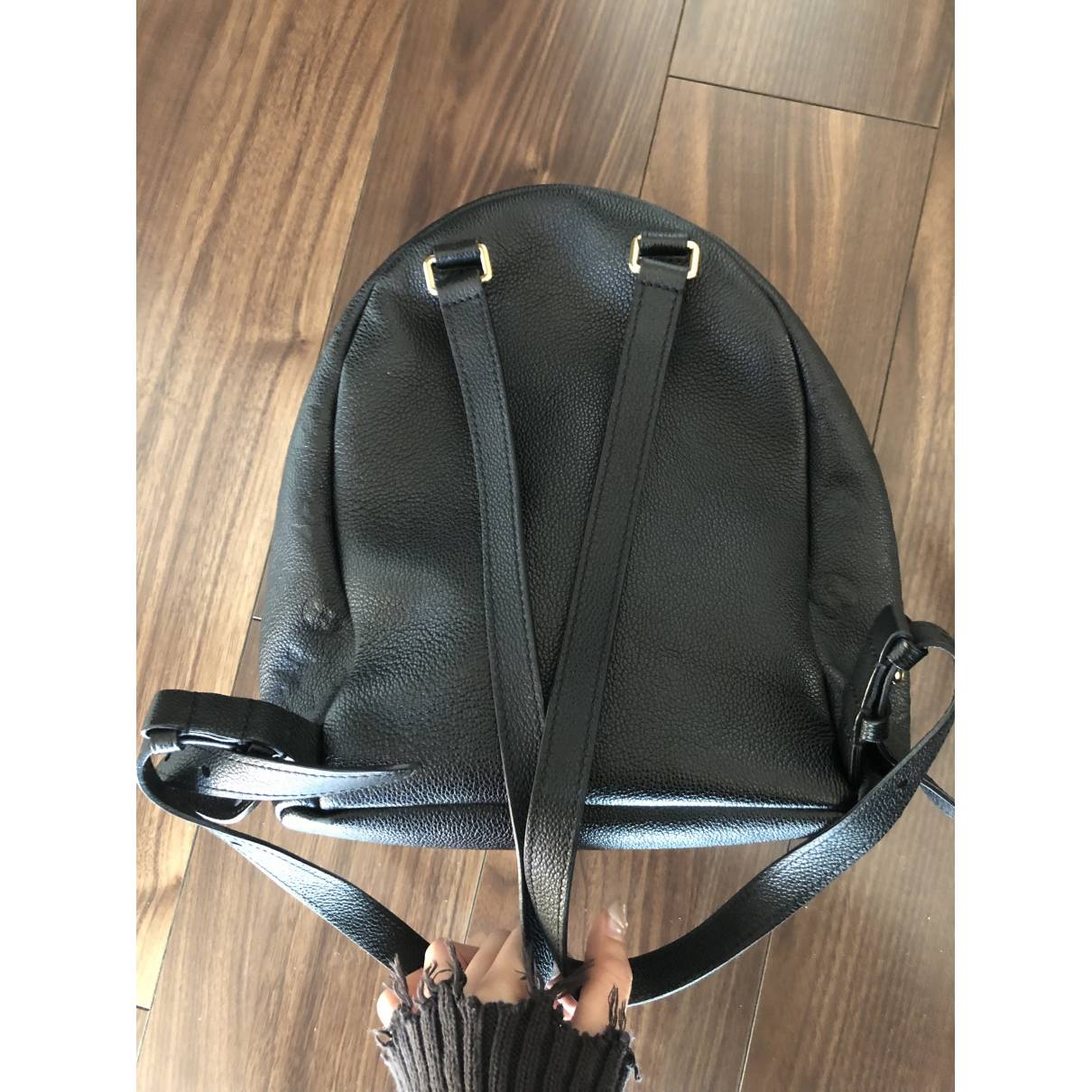 Sorbonne backpack leather backpack Louis Vuitton Black in Leather - 21150203