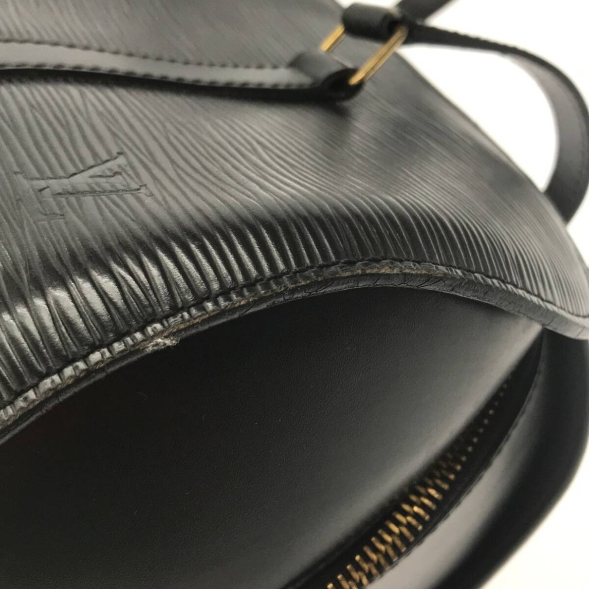 Louis Vuitton Louis Vuitton Soufflot Black Epi Leather Handbag +