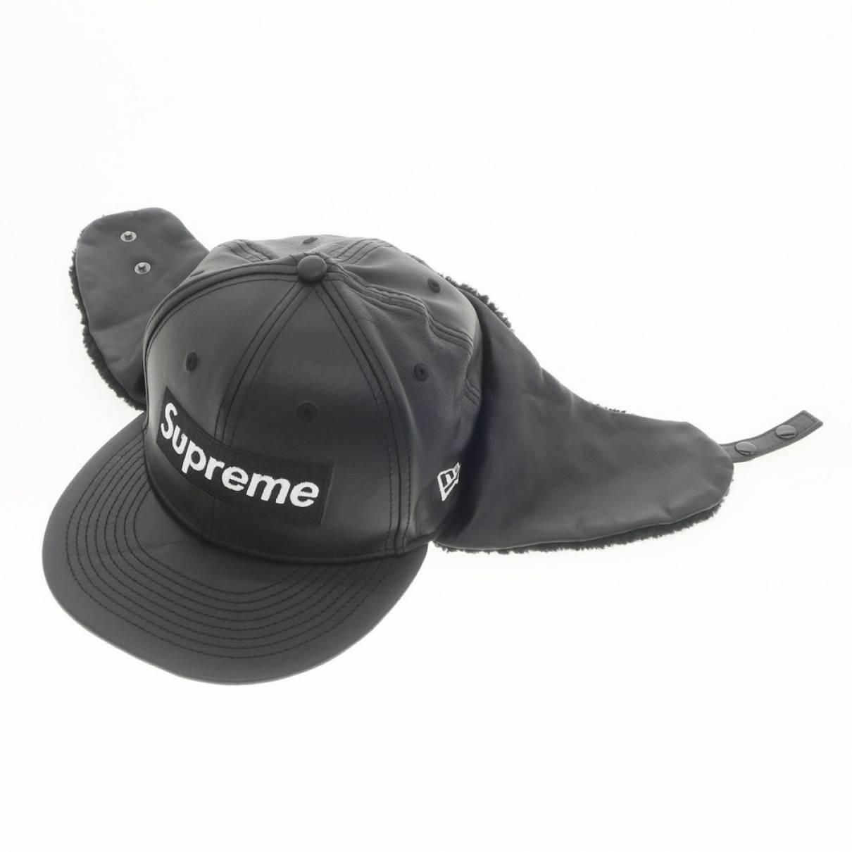 Leather hat Supreme Black size 60 cm in Leather - 33548615