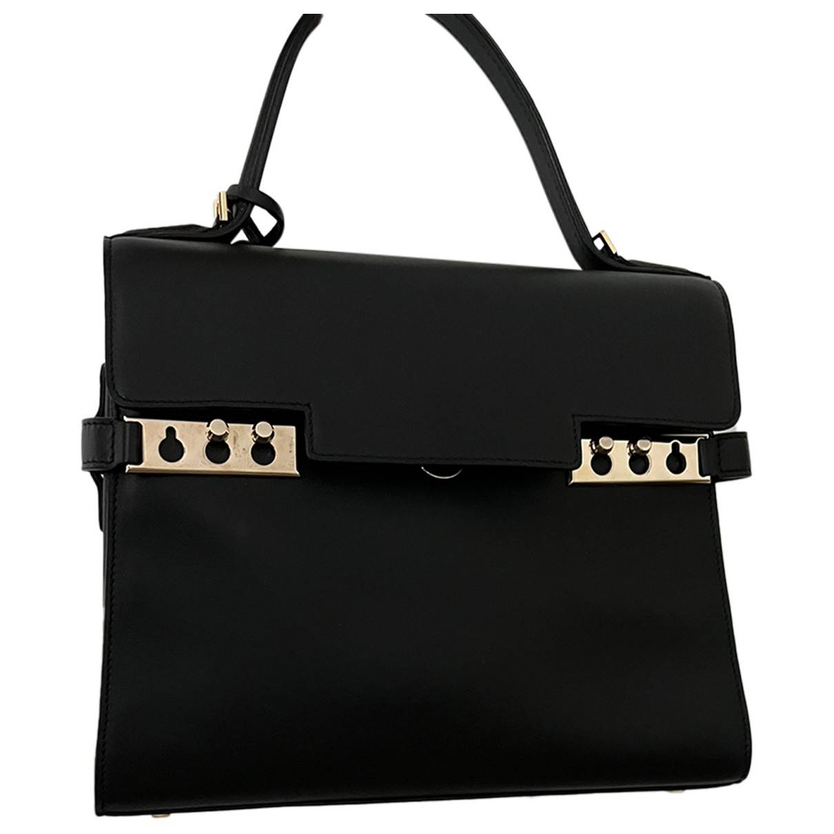 Tempête leather handbag Delvaux Black in Leather - 24582345