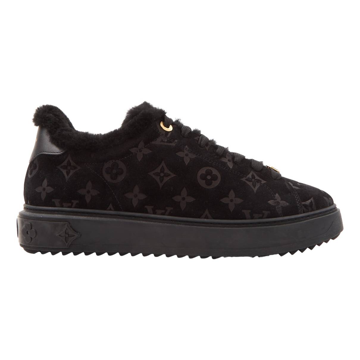 Time out leather trainers Louis Vuitton Black size 42 IT in