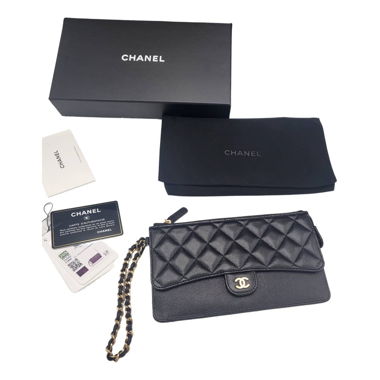 Timeless/classique leather clutch bag Chanel Black in Leather - 30326753