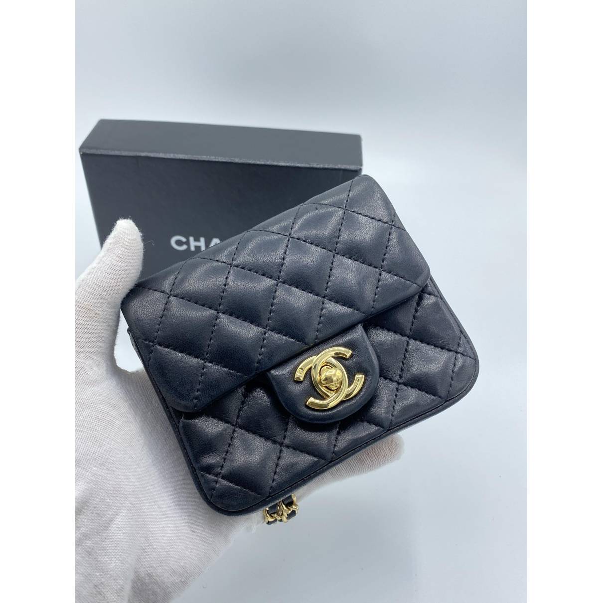 Chanel Mini Square Flap Bag - Black Crossbody Bags, Handbags