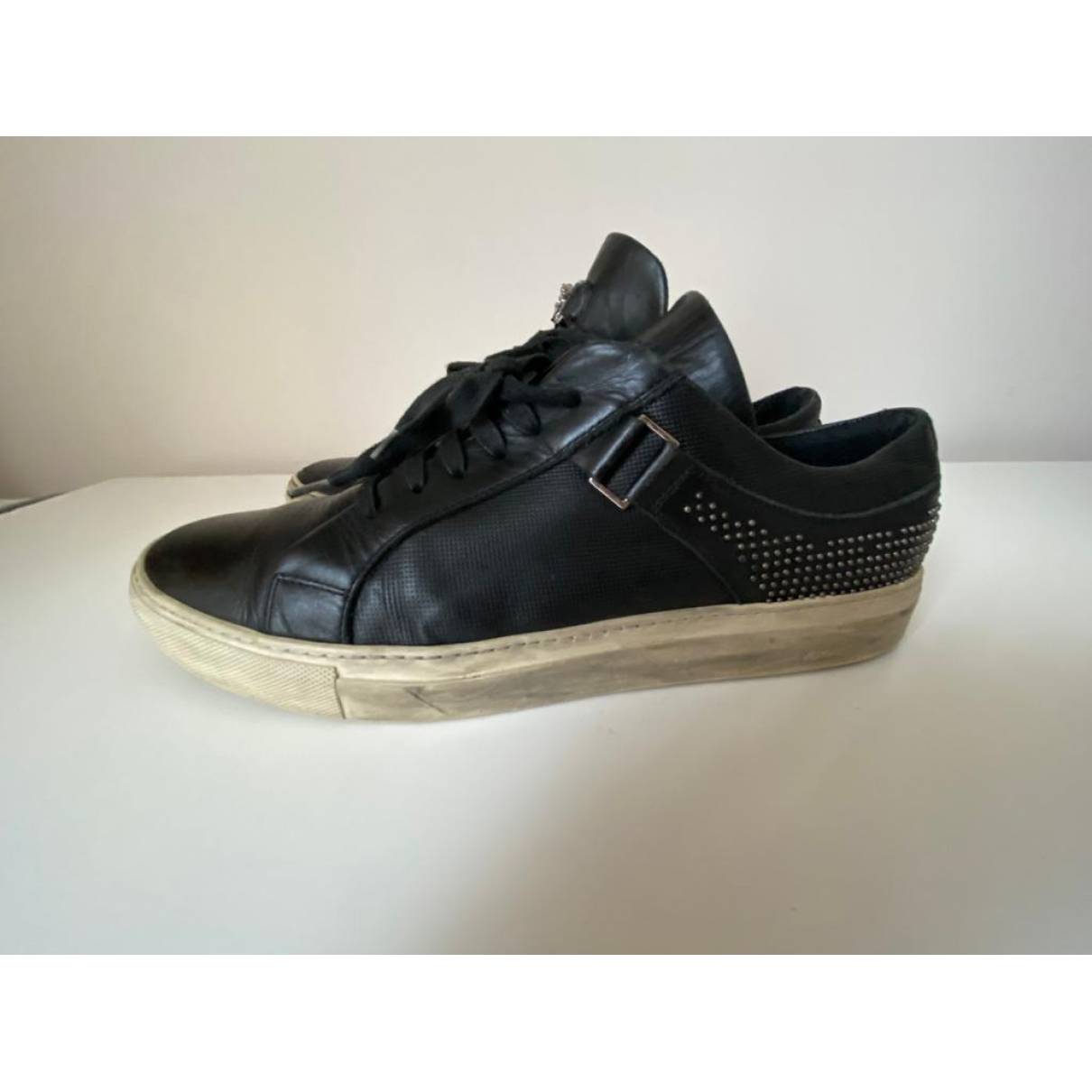 Leather low trainers Versace - Vintage